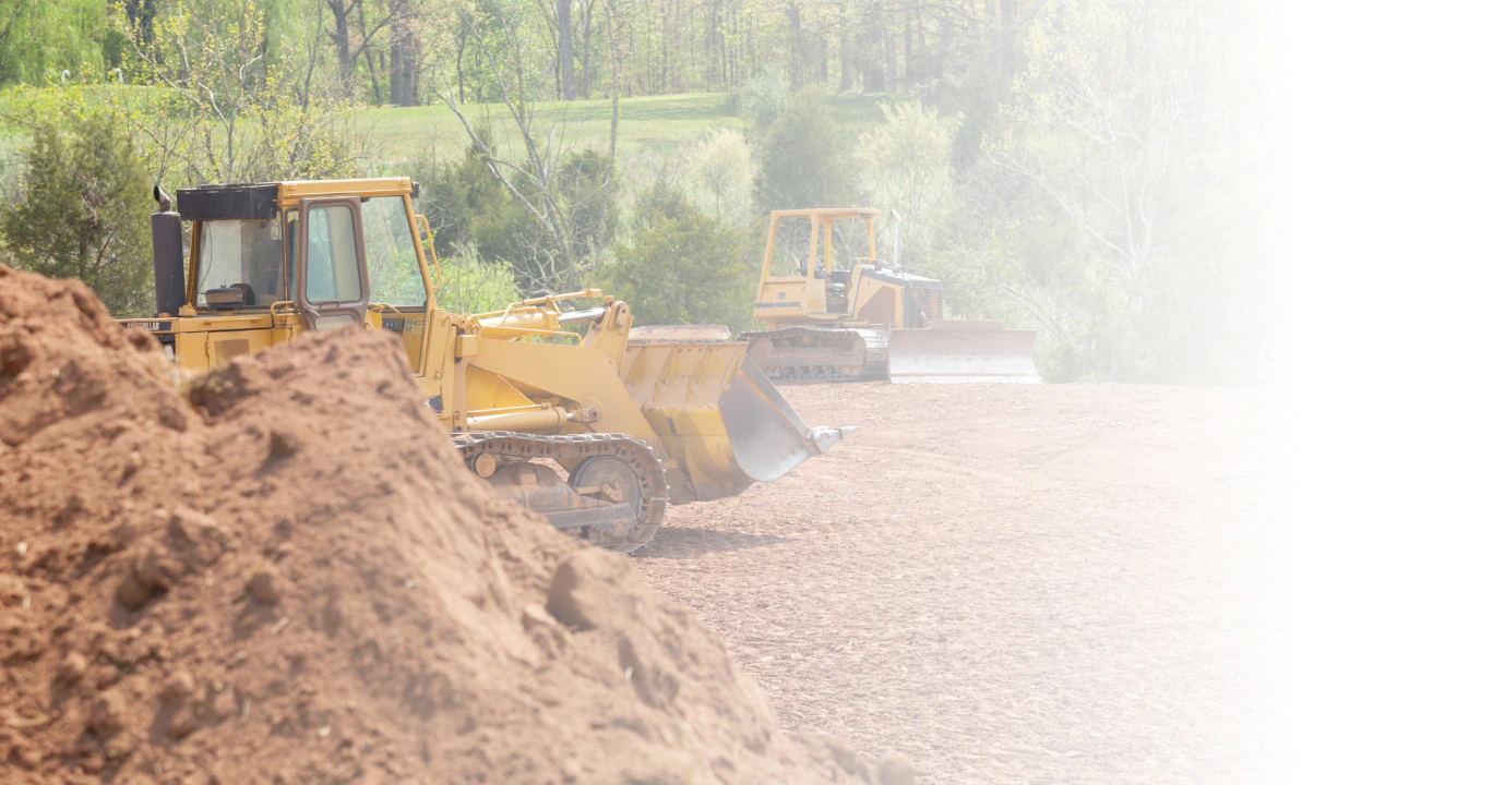 bulldozer on site land clearing work